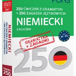 250 ćwiczeń z gramatyki Niemiecki +250 zagadek