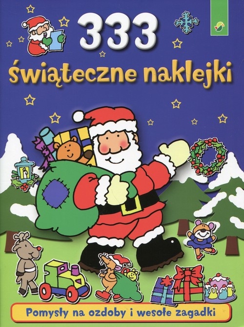 333 świąteczne naklejki niebieskie. Pomysły na ozdoby i wesołe zagadki