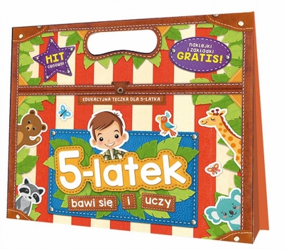 5-latek bawi się i uczy. Edukacyjna teczka dla pię
