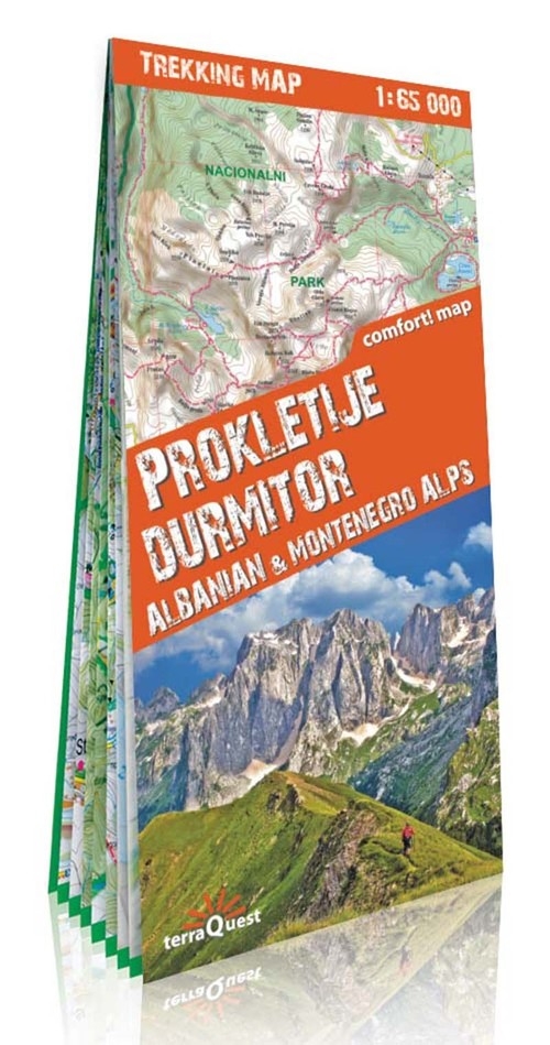 Alpy Albani i Czarnogóry Durmitor i Prokletije 1:65 000