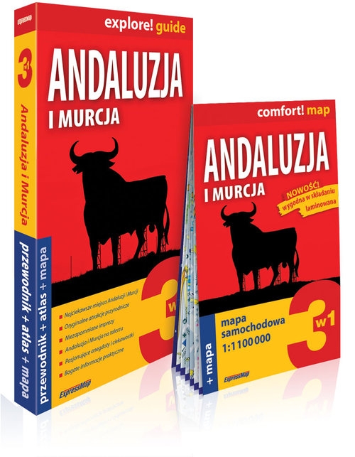 Andaluzja i Murcja 3w1: przewodnik + atlas + mapa