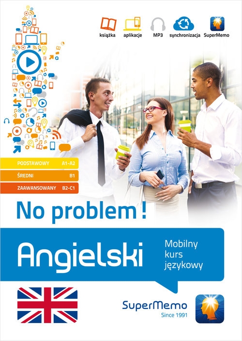 Angielski. No problem!. Mobilny kurs językowy (pakiet: poziom podstawowy A1-A2, średni B1, zaawansowany B2-C1)