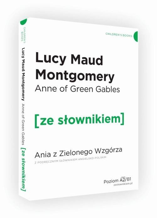 Anne of Green Gables Ania z Zielonego Wzgórza z podręcznym słownikiem