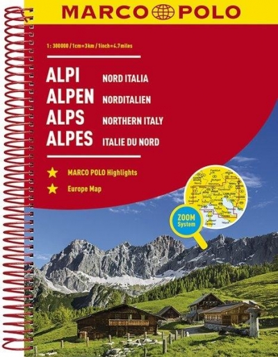 Atlas Alpy 1:300000 spirala, Zoom System, w.2017