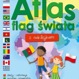 Atlas flag świata z naklejkami