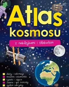Atlas kosmosu z naklejkami i plakatem