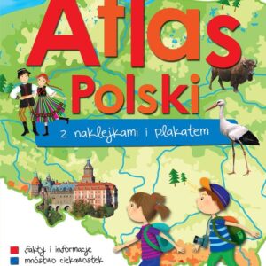 Atlas Polski z naklejkami i plakatem