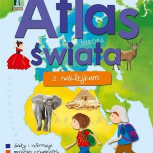 Atlas świata z naklejkami