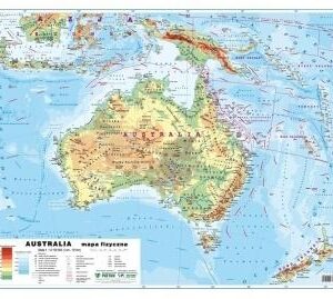 Australia 1:12 100 000 mapa pol. i fiz. ścienna