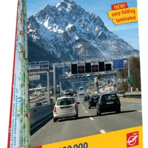 Austria laminowana mapa samochodowa 1:500 000
