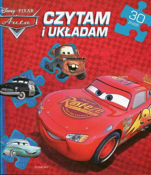 Auta Czytam i układam. 30 puzzli