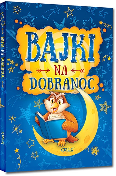 Bajki na dobranoc. kolorowe ilustracje, kreda, duża czcionka