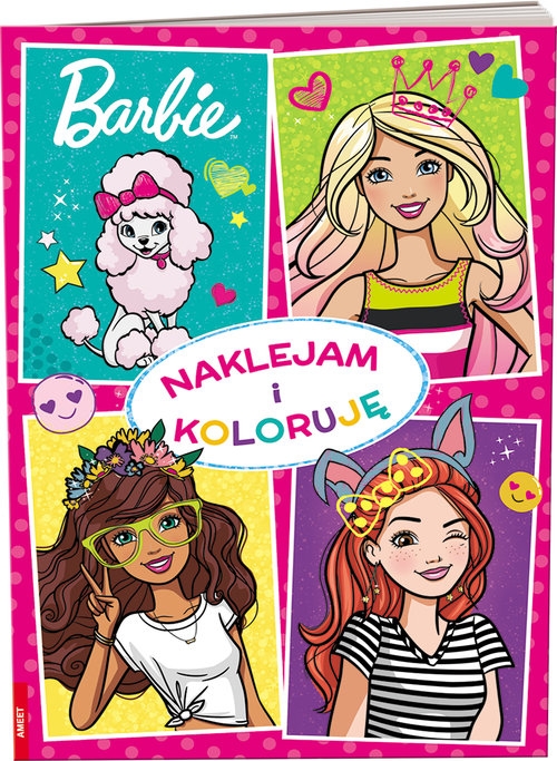 Barbie Naklejam i koloruję. NAK-1102