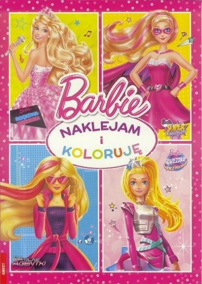 Barbie. Naklejam i koloruję