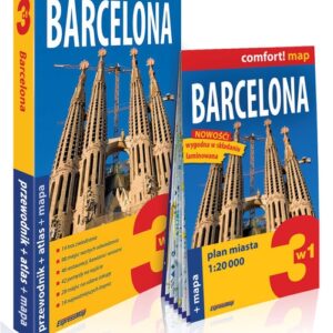 Barcelona 3w1: przewodnik + atlas + mapa