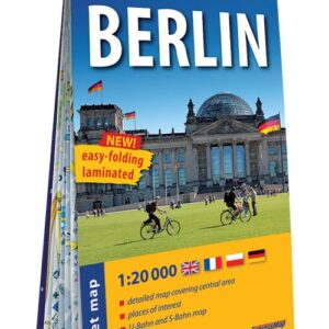 Berlin kieszonkowy laminowany plan miasta 1:20 000