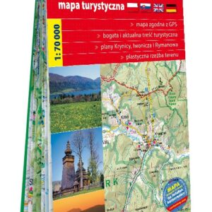 Beskid Niski papierowa mapa turystyczna 1:70 000