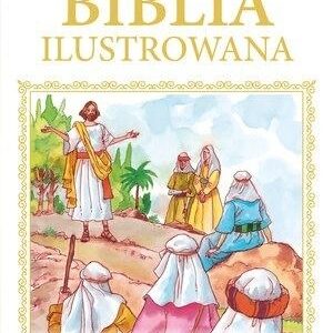 Biblia ilustrowana (biało-złota)