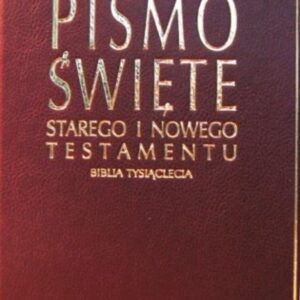 Biblia Tysiąclecia - opr. skórzana złote tłoczenia