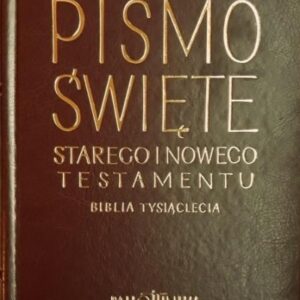 Biblia Tysiąclecia - skórzana, paginatory, złocona