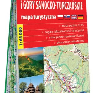 Bieszczady i Góry Sanocko-Turczańskie Mapa turystyczna 1:65 000