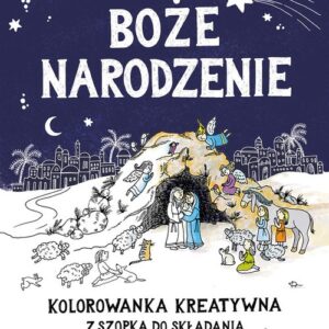 Boże Narodzenie. Kolorowanka kreatywna z szopką do składania