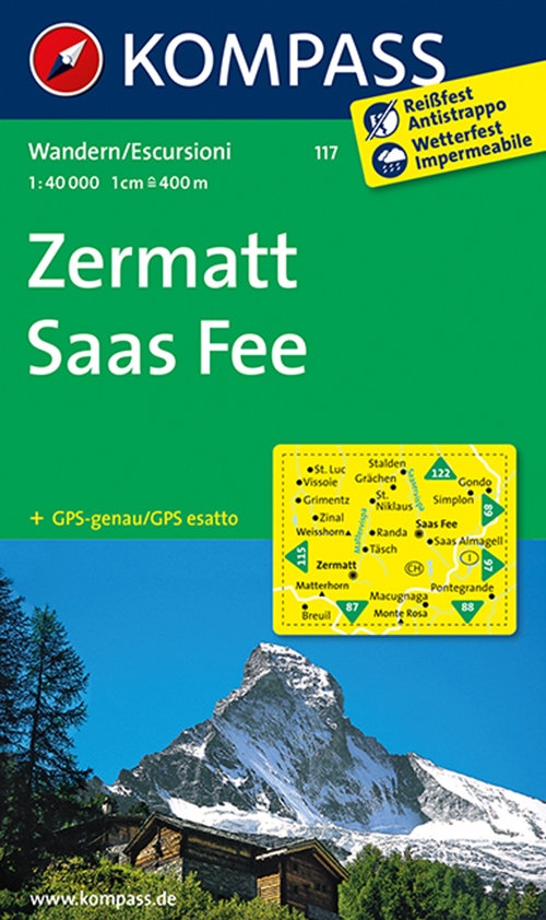 Breuil Cervinia Zermatt 1:50000