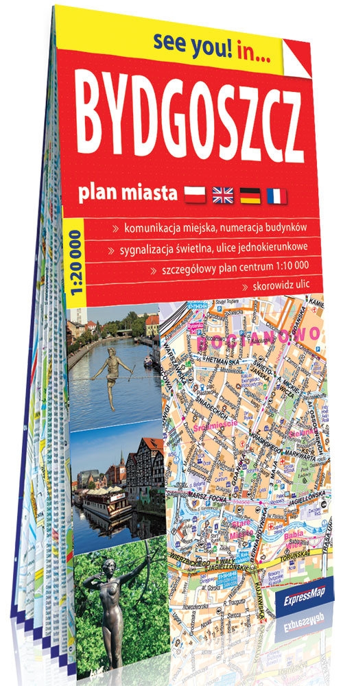 Bydgoszcz papierowy plan miasta 1:20 000