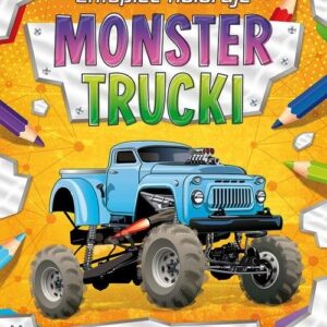 Chłopiec koloruje Monster trucki