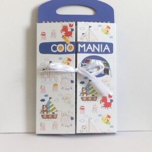 Colomania Książeczka z kredkami granatowa