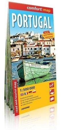 Comfort!map Portugal 1:500 000 mapa w.2019