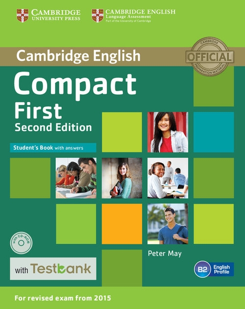 Compact First Students Book with Answers + CD with Testbank