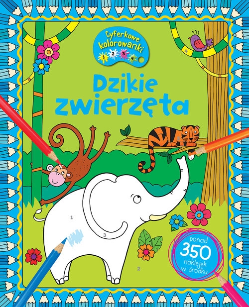 Cyferkowe kolorowanki Dzikie zwierzęta