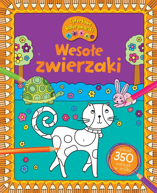 Cyferkowe kolorowanki Wesołe zwierzaki