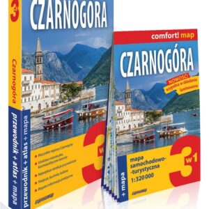 Czarnogóra 3w1: przewodnik + atlas + mapa