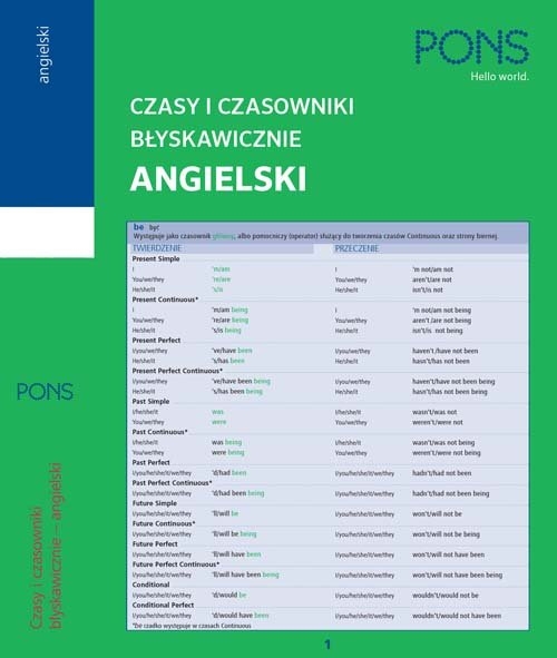 Czasy i czasowniki błyskawicznie MINI - angielskie. BŁYSKAWIC. CZASY I CZASOWNIKI ANG NE