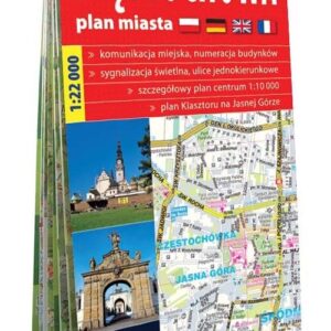 Częstochowa see you! in papierowy plan miasta 1:22 000