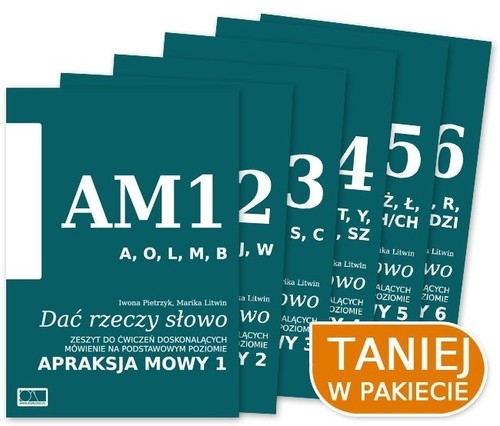 Dać rzeczy słowo Apraksja mowy 6 zeszytów. pakiet