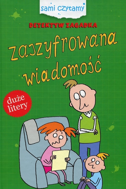 Detektyw Zagadka Zaszyfrowna wiadomość. Duże litery