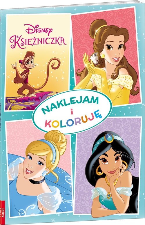 Disney Księżniczka Naklejam I Koloruję. NAK-7