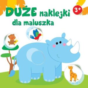 Duże naklejki dla maluszka - Nosorożec