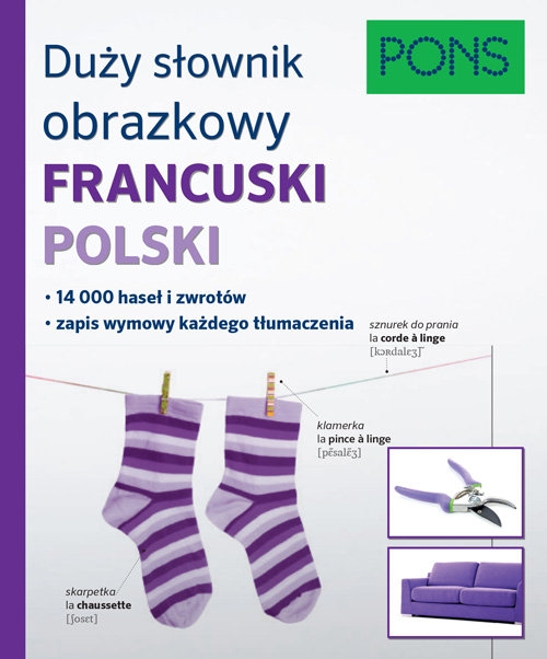 Duży słownik obrazkowy Francuski Polski Pons