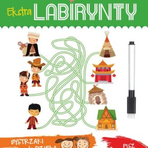 Ekstra labirynty Książka z mazakiem