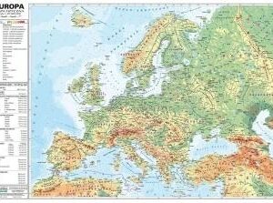 Europa 1:10 000 000 mapa pol. i fiz. ścienna