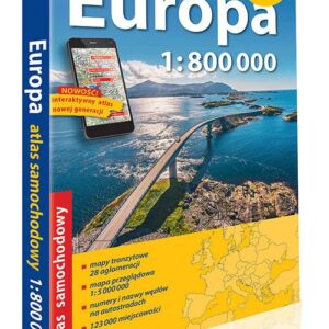 Europa atlas samochodowy 1:800 000