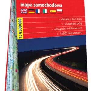 Europa kartonowa mapa samochodowa