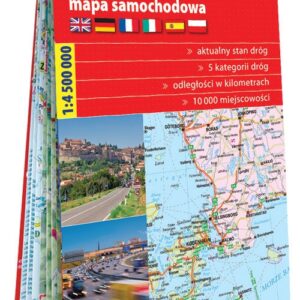 Europa papierowa mapa samochodowa 1:4 500 000 2019