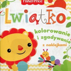Fisher Price Kolorowanka podłogowa Lwiątko. kolorowanie i zgadywanie z naklejkami