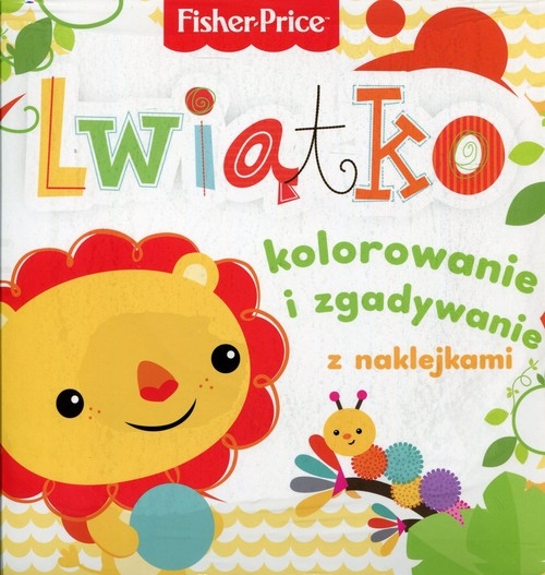 Fisher Price Kolorowanka podłogowa Lwiątko. kolorowanie i zgadywanie z naklejkami