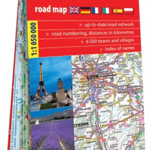 Francja papierowa mapa samochodowa 1:1 050 000